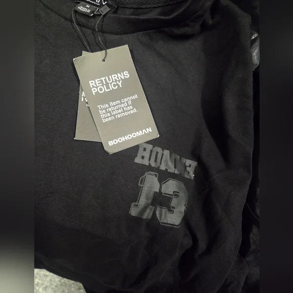 NWT BoohooMan Shrunken Boxy Heavyweight Varsity Tank, Size M - Picture 5 of 6